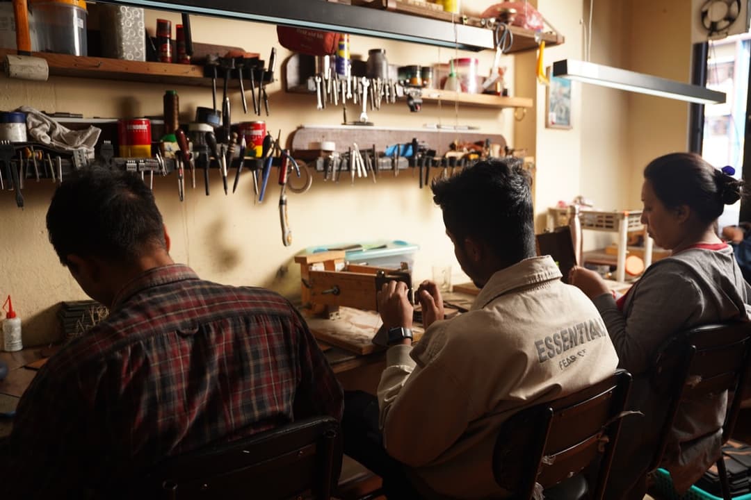 Leather crafting workspace