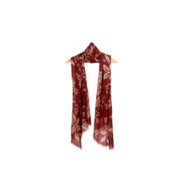 Woven floral pashmina shawl by Nepal Cashmere — an authentic Kathmandu souvenir on Avendi